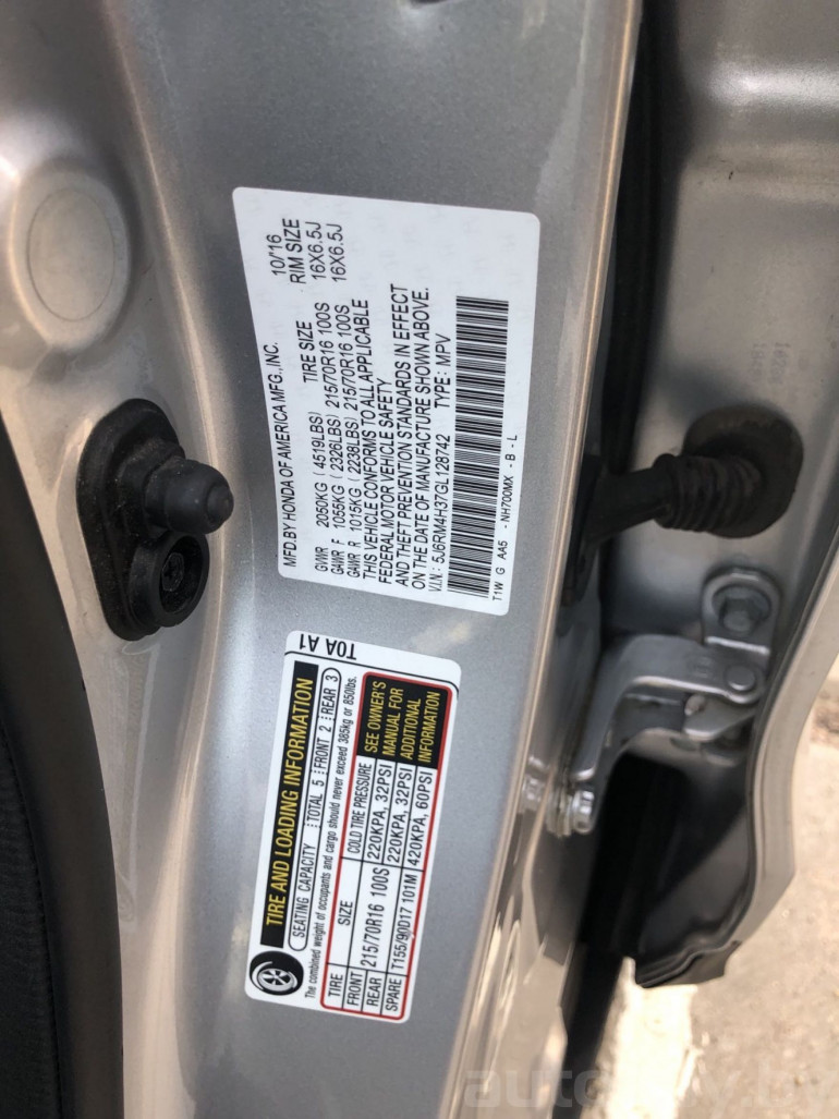 Honda CR-V 4 поколение [рестайлинг], 2016 года