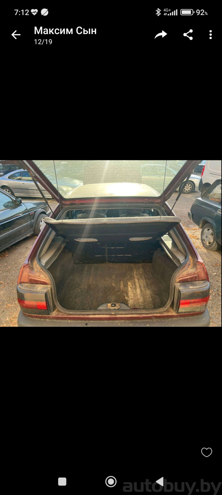 Renault 19 1 поколение, 1992 года