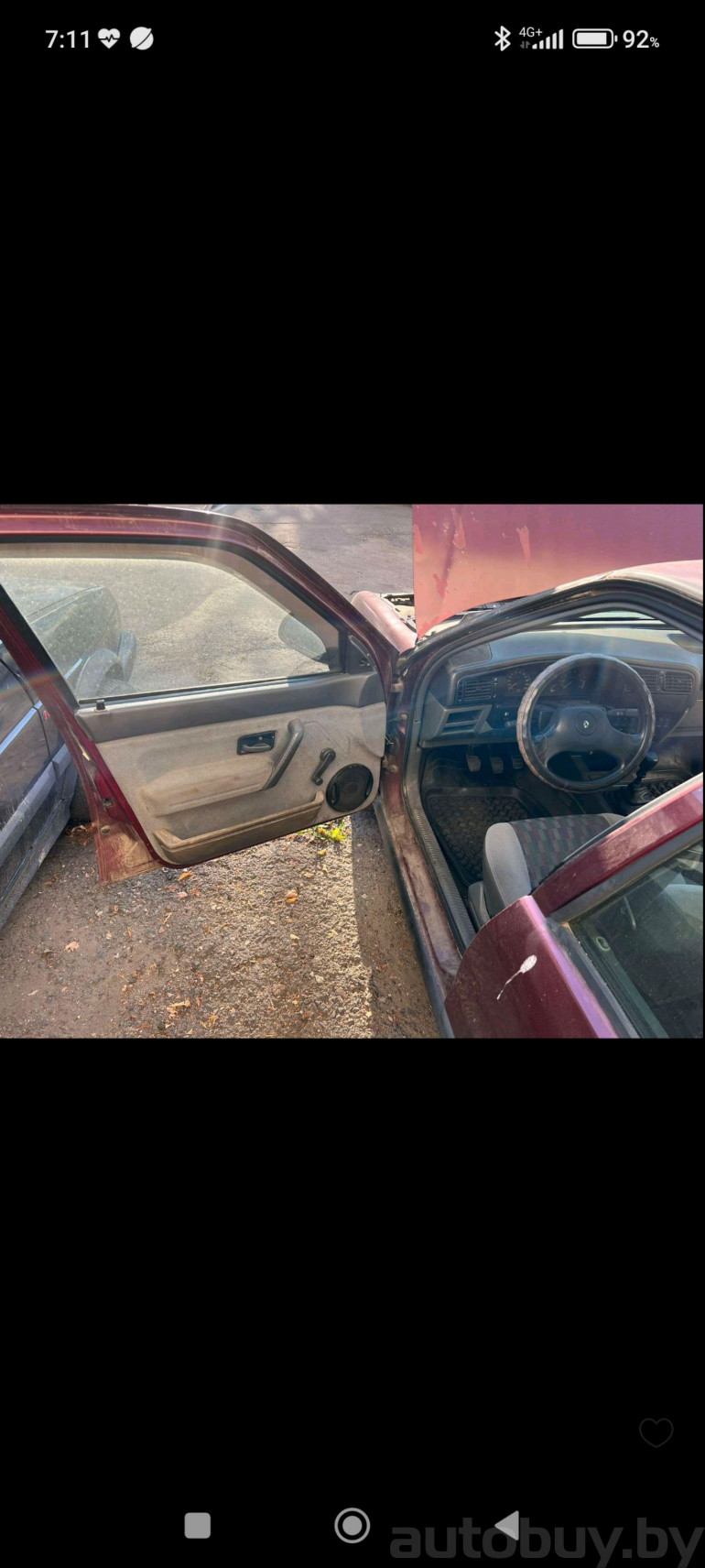 Renault 19 1 поколение, 1992 года