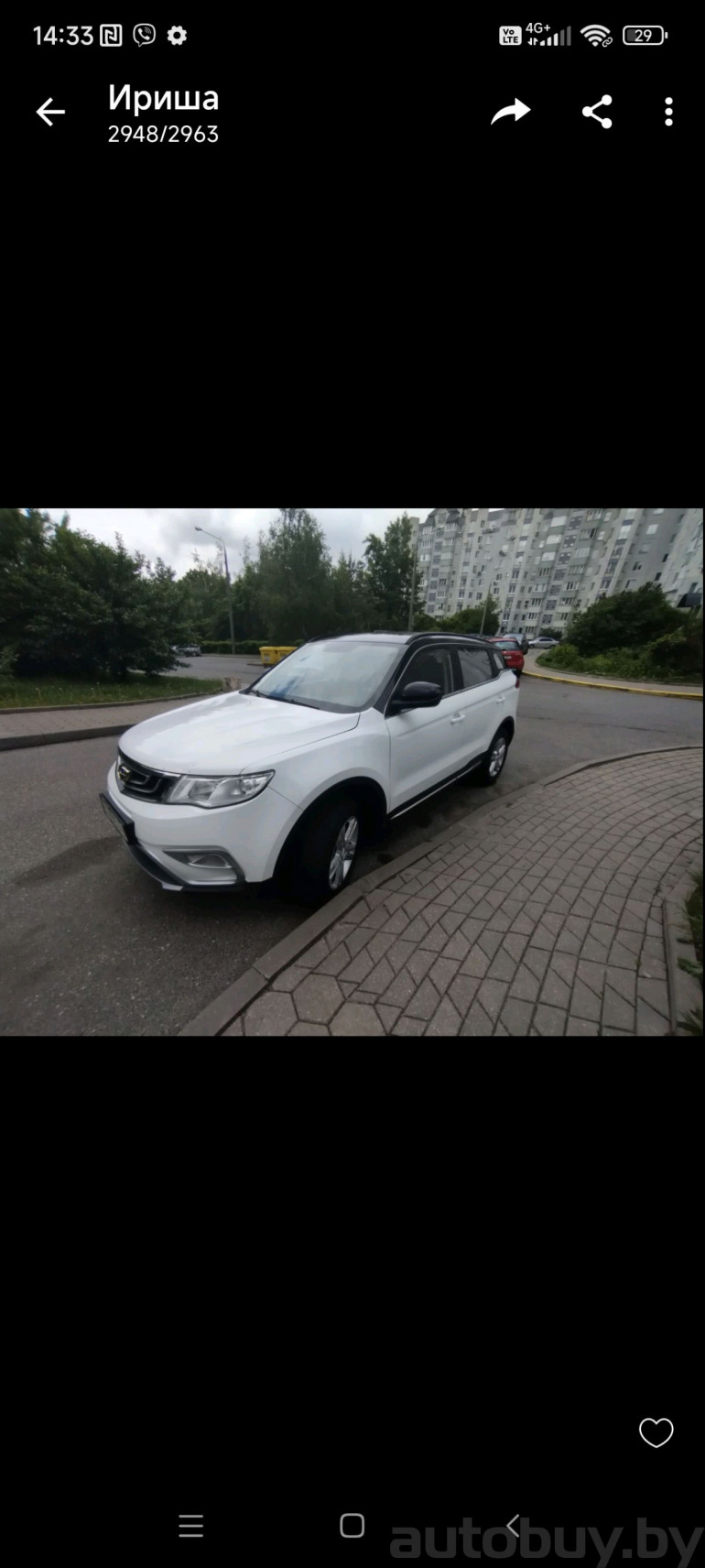 Geely Atlas 1 поколение, 2018 года